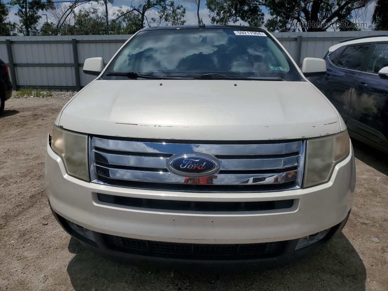 2008 Ford Edge Limited White vin: 2FMDK49C48BA19866