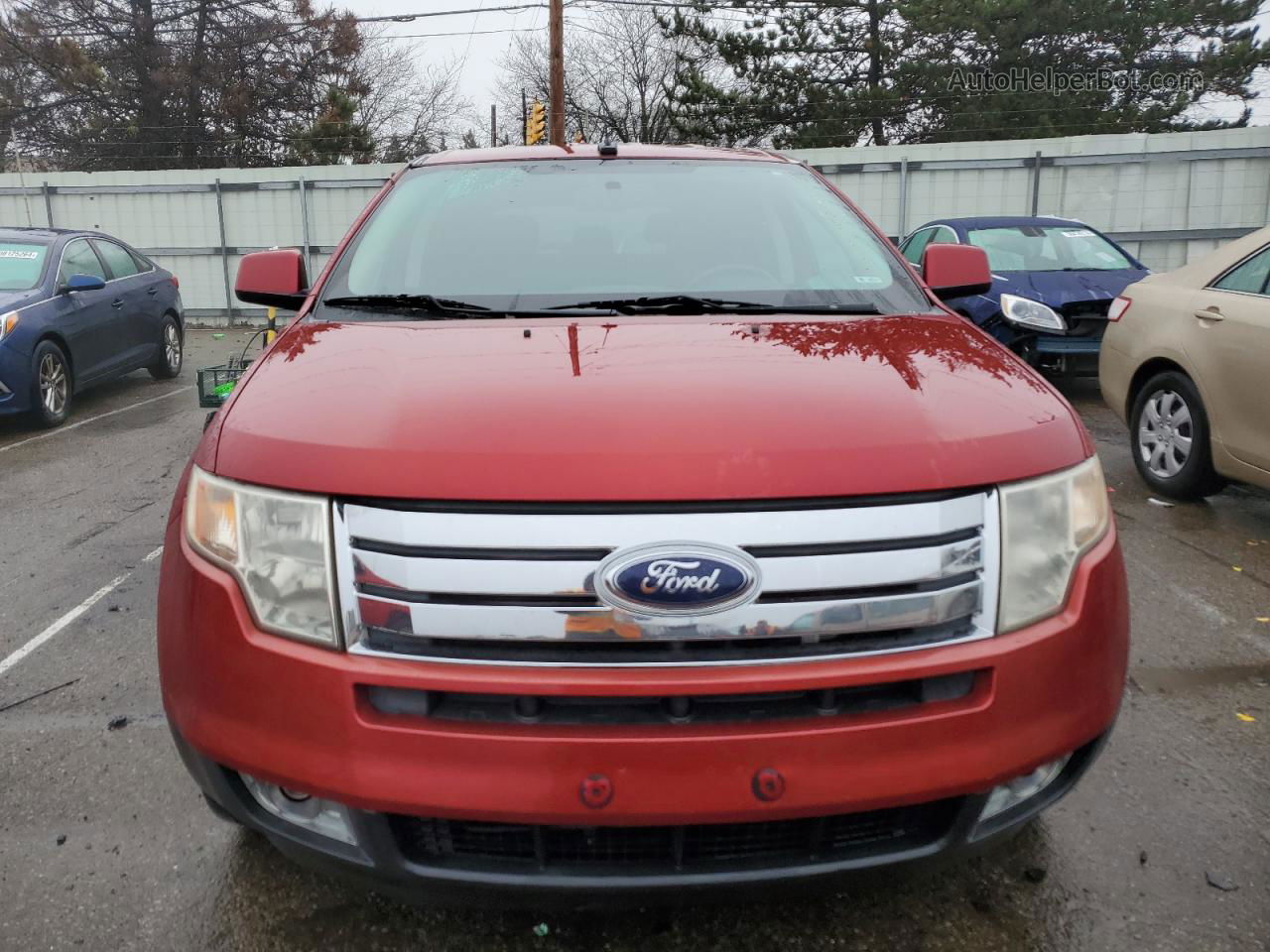 2008 Ford Edge Limited Red vin: 2FMDK49C48BA72034