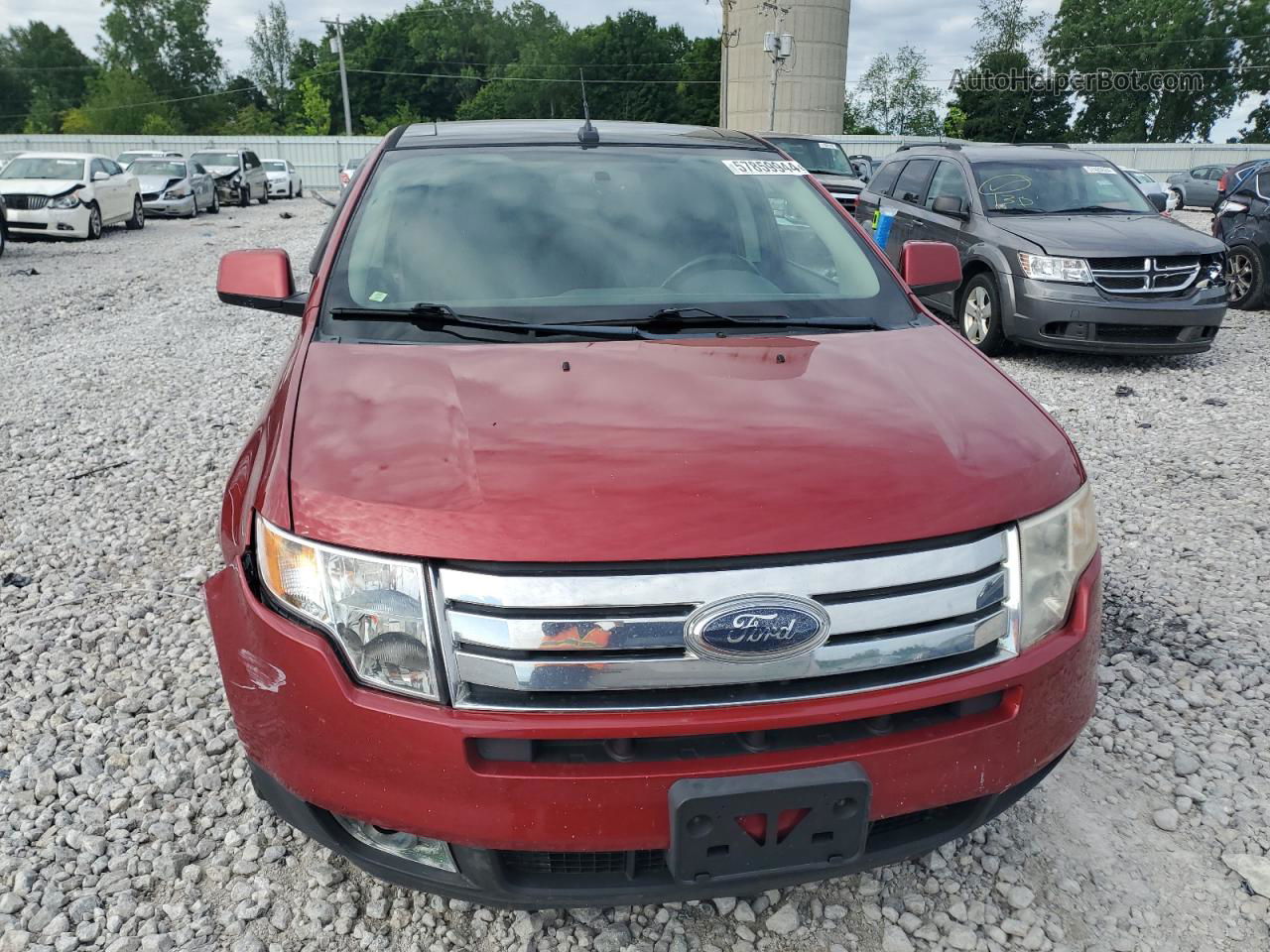 2008 Ford Edge Limited Красный vin: 2FMDK49C48BB06070