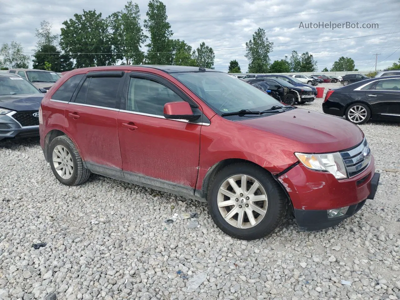 2008 Ford Edge Limited Красный vin: 2FMDK49C48BB06070