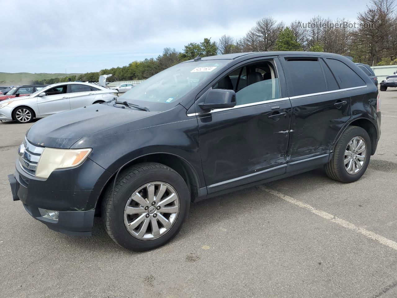 2008 Ford Edge Limited Black vin: 2FMDK49C48BB12015