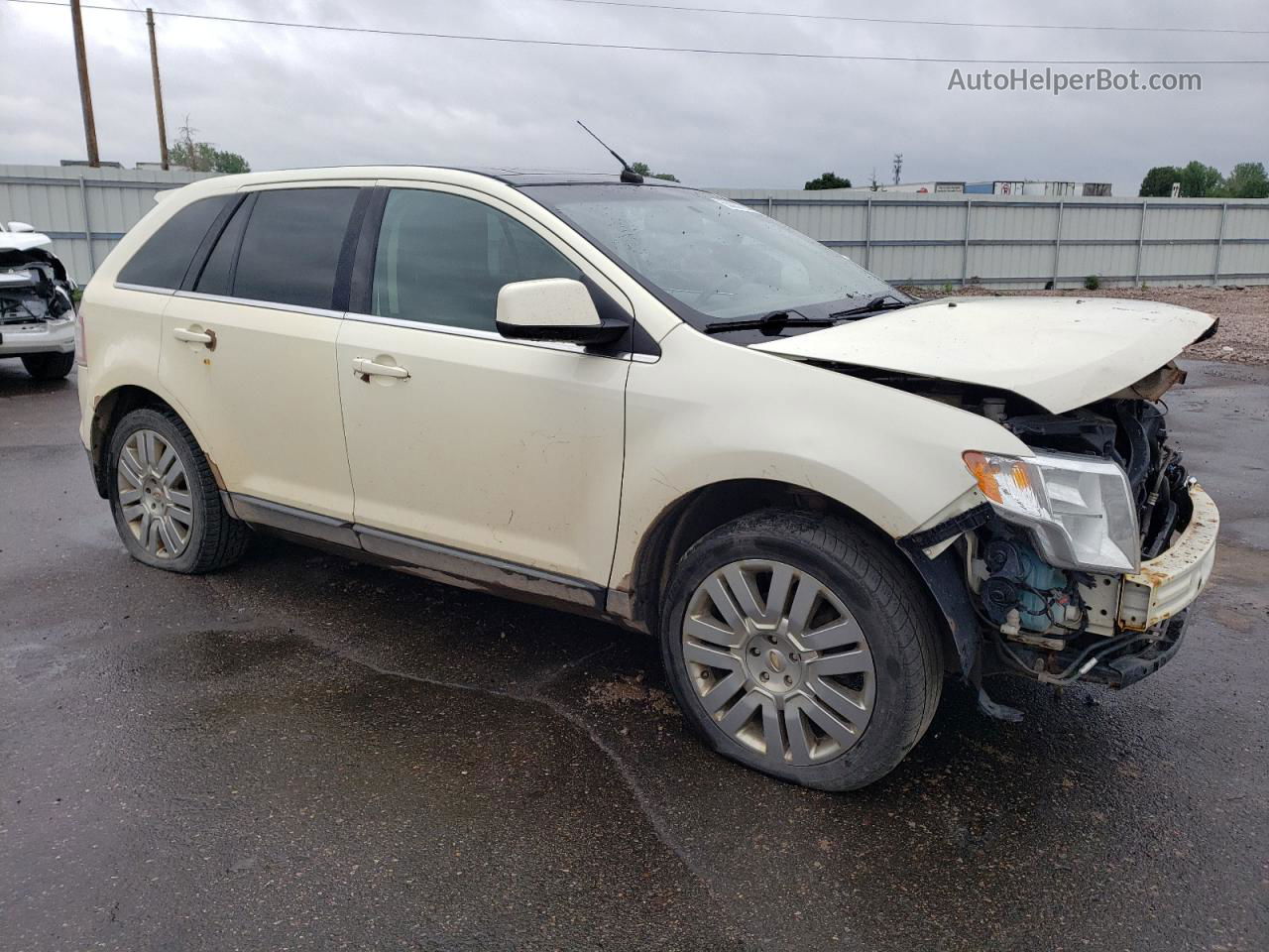 2008 Ford Edge Limited White vin: 2FMDK49C68BA27628