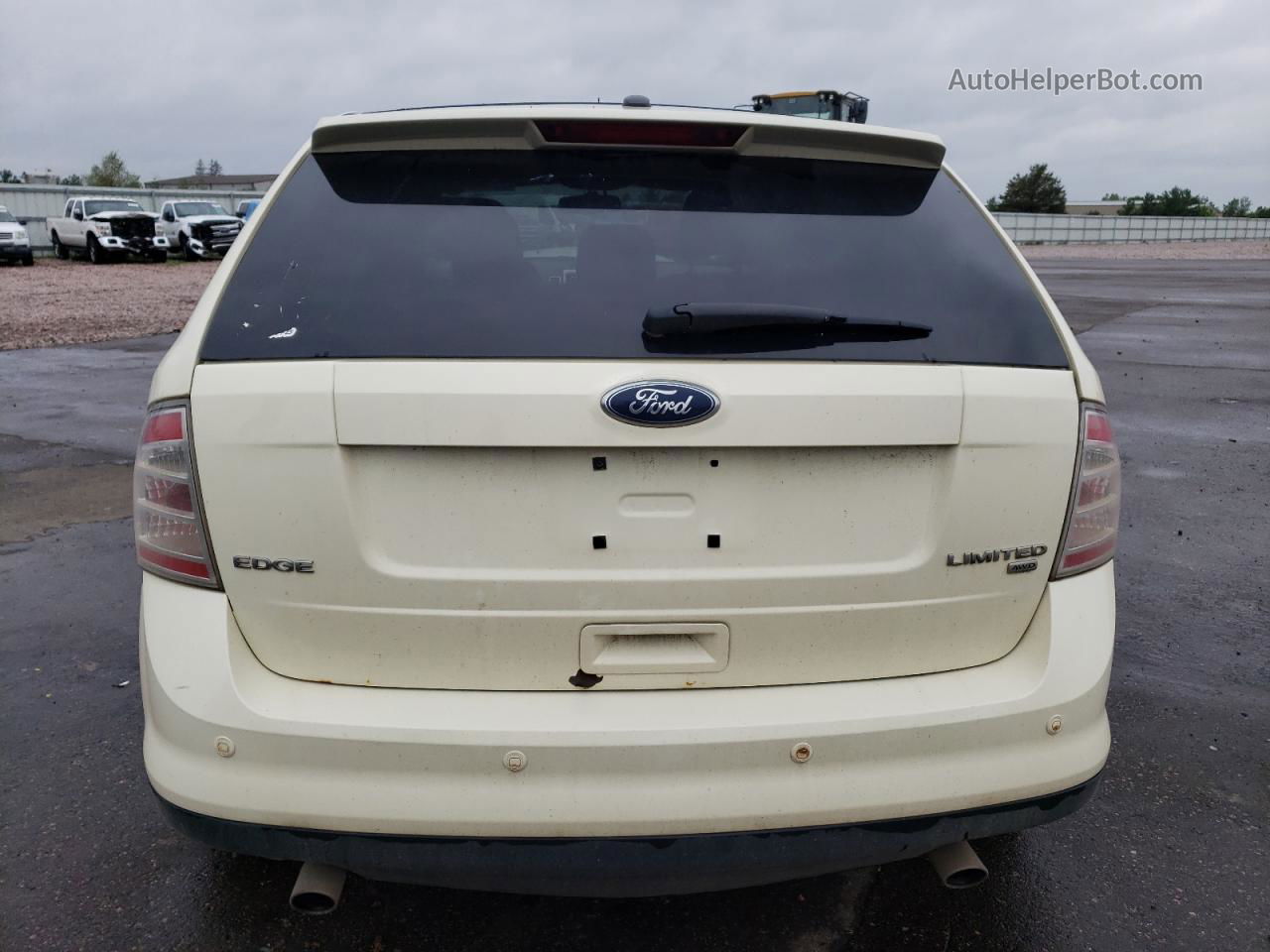 2008 Ford Edge Limited White vin: 2FMDK49C68BA27628