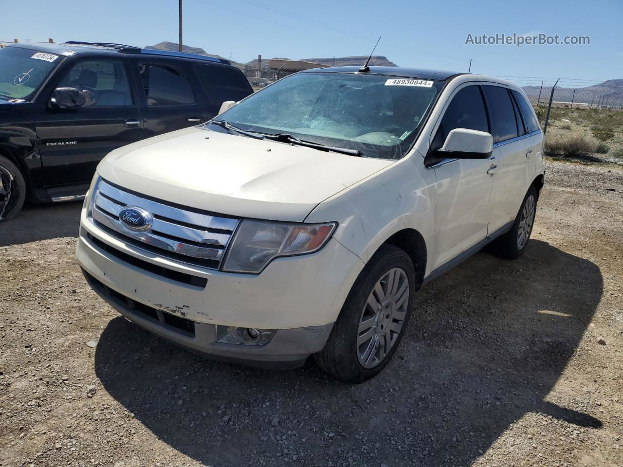 2008 Ford Edge Limited White vin: 2FMDK49C78BB27611