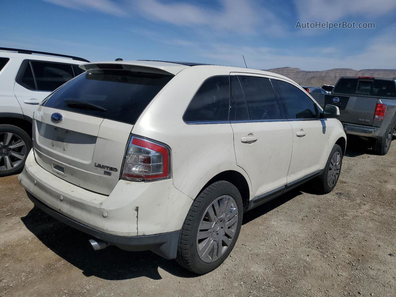 2008 Ford Edge Limited White vin: 2FMDK49C78BB27611