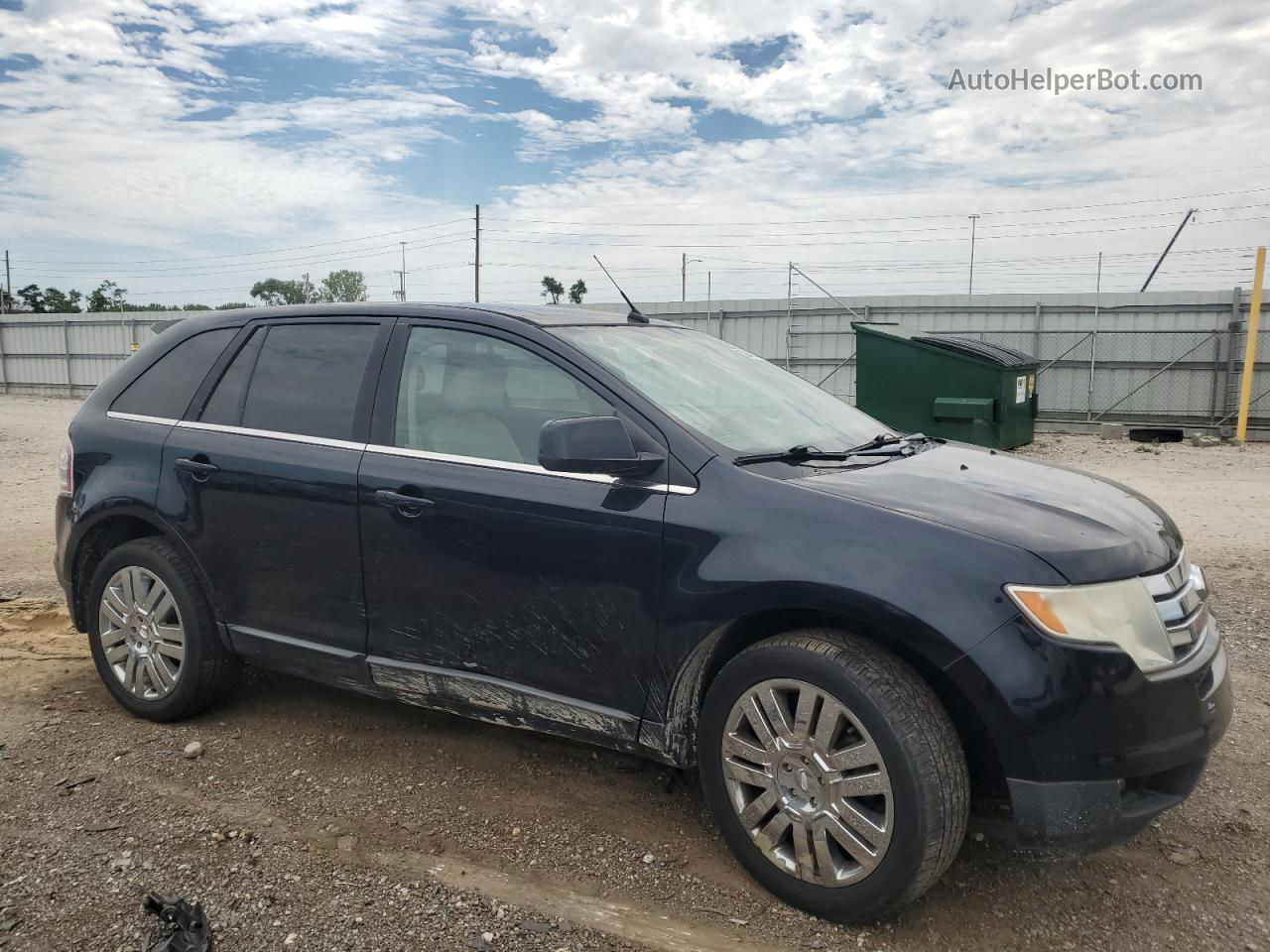 2008 Ford Edge Limited Blue vin: 2FMDK49C88BA19482