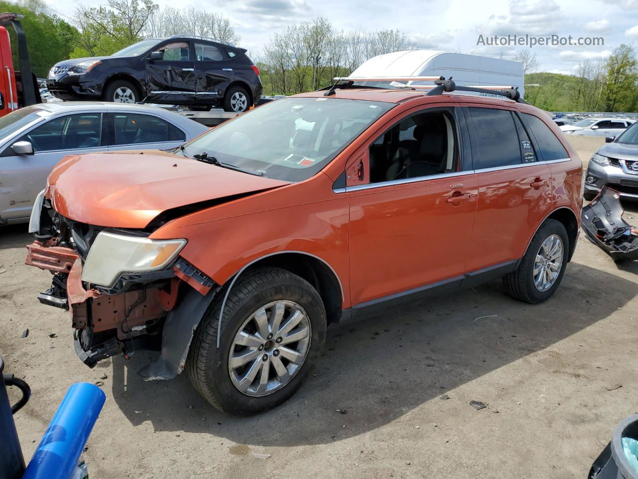 2008 Ford Edge Limited Orange vin: 2FMDK49C88BB46104