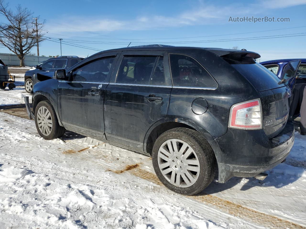 2008 Ford Edge Limited Black vin: 2FMDK49C98BA62440