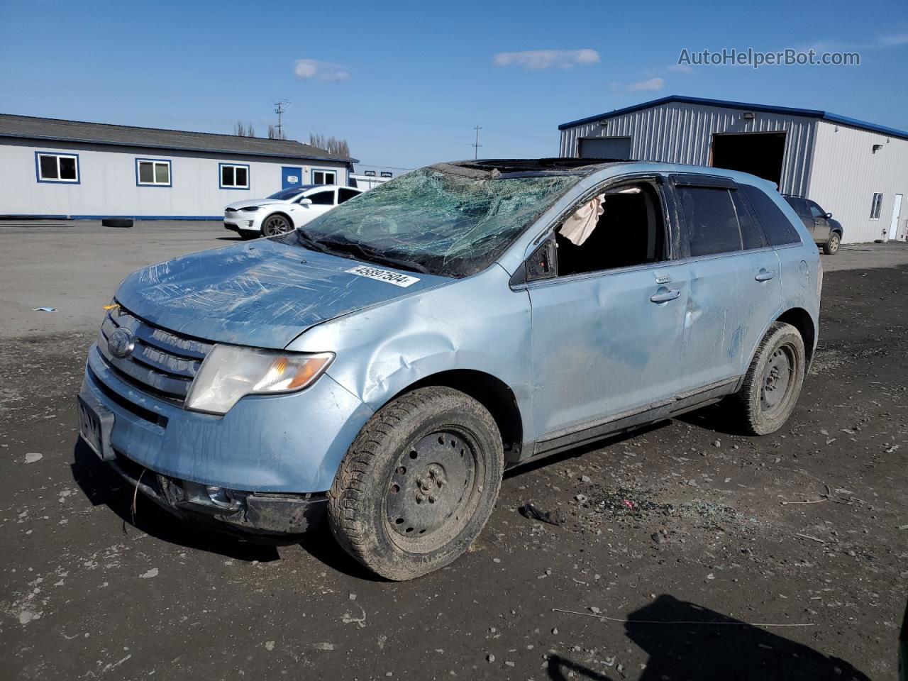 2008 Ford Edge Limited Blue vin: 2FMDK49C98BA86849