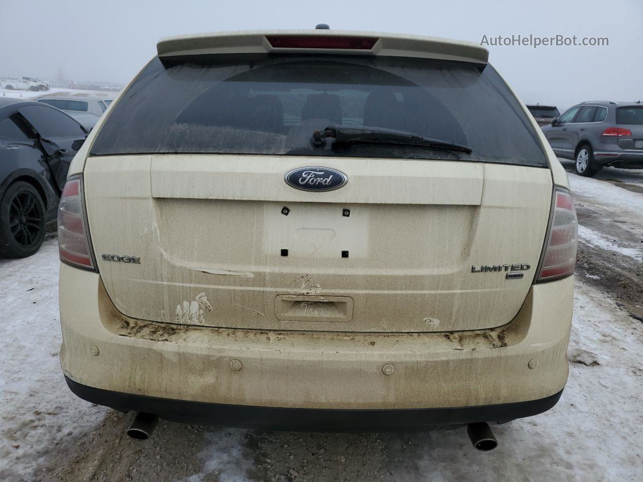 2008 Ford Edge Limited White vin: 2FMDK49CX8BA39460