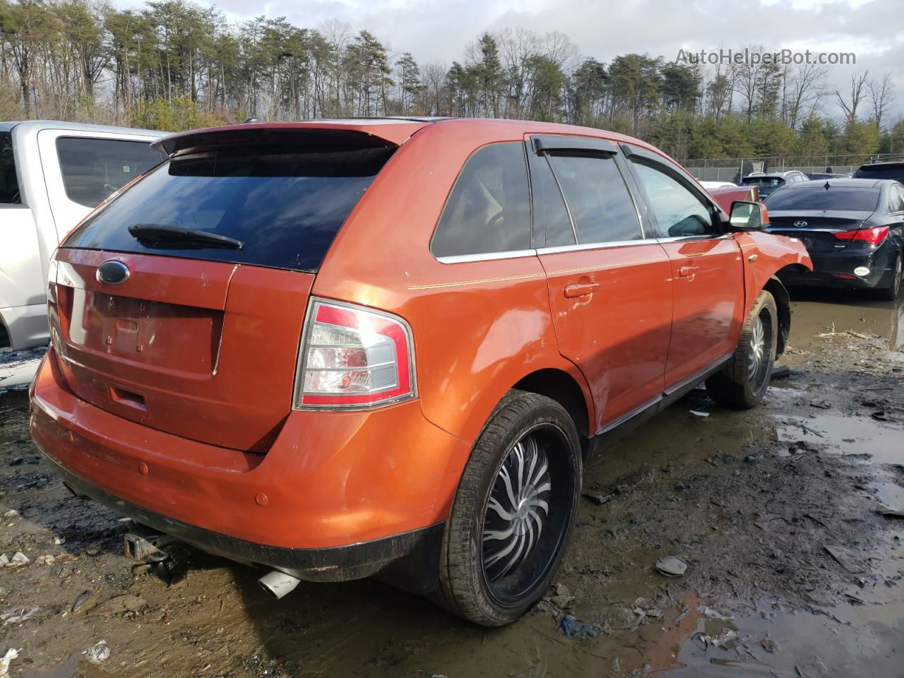 2008 Ford Edge Limited Orange vin: 2FMDK49CX8BA43430