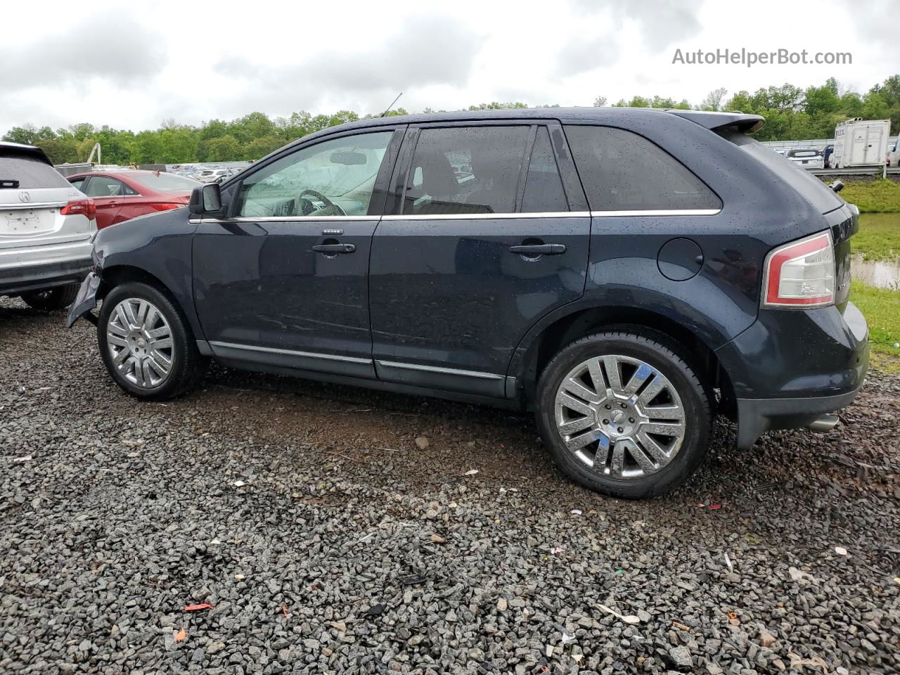 2008 Ford Edge Limited Blue vin: 2FMDK49CX8BB01889