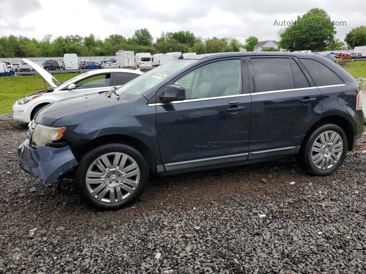 2008 Ford Edge Limited Blue vin: 2FMDK49CX8BB01889