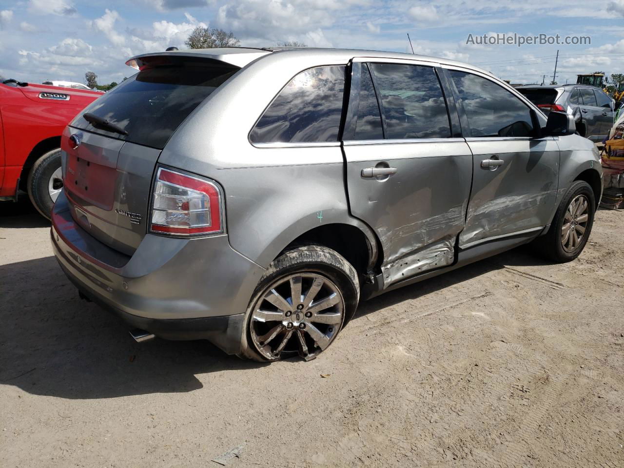 2008 Ford Edge Limited Silver vin: 2FMDK49CX8BB36187