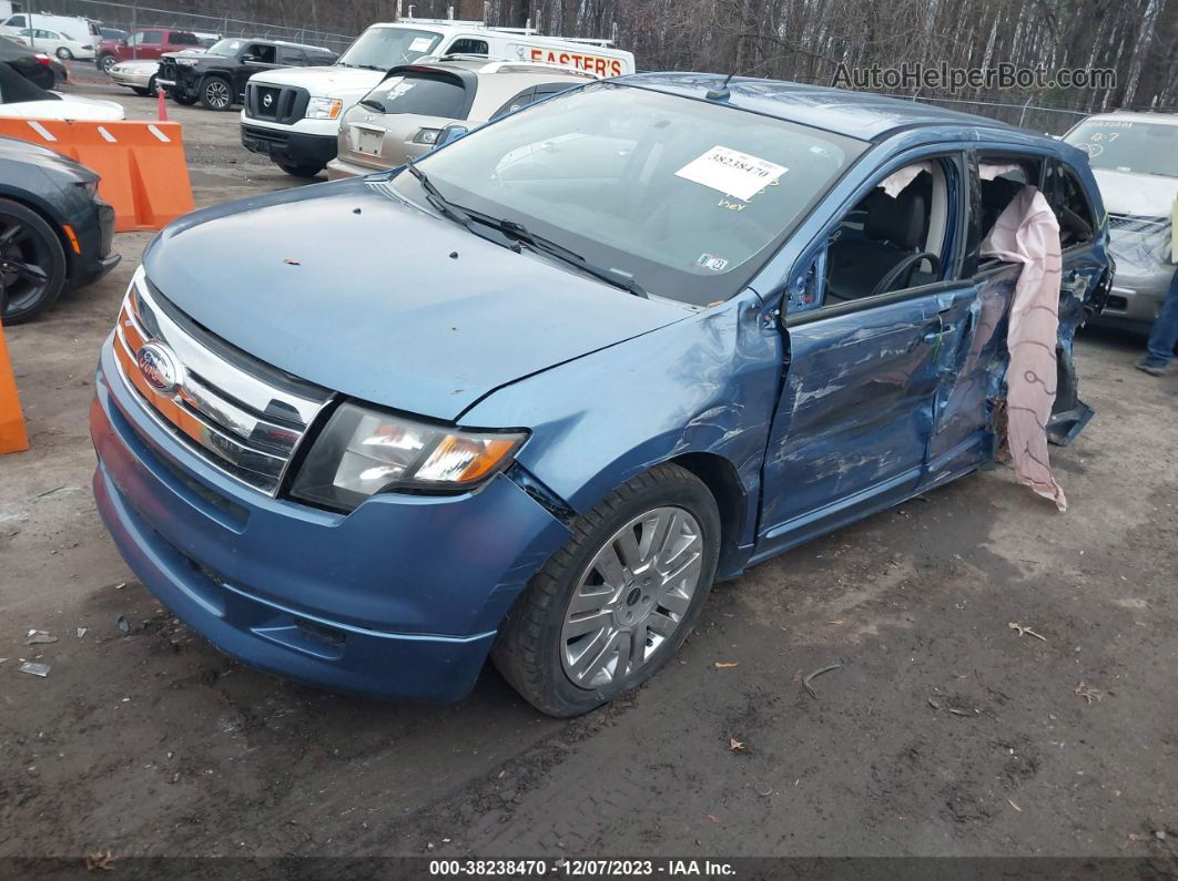 2010 Ford Edge Sport Blue vin: 2FMDK4ACXABA80365