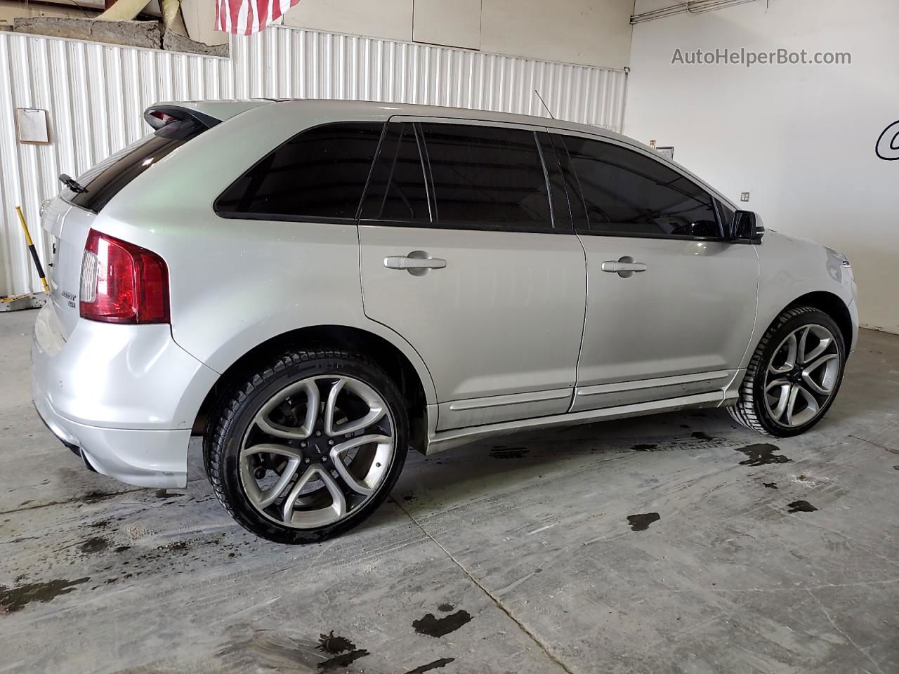 2014 Ford Edge Sport Silver vin: 2FMDK4AK3EBA40951