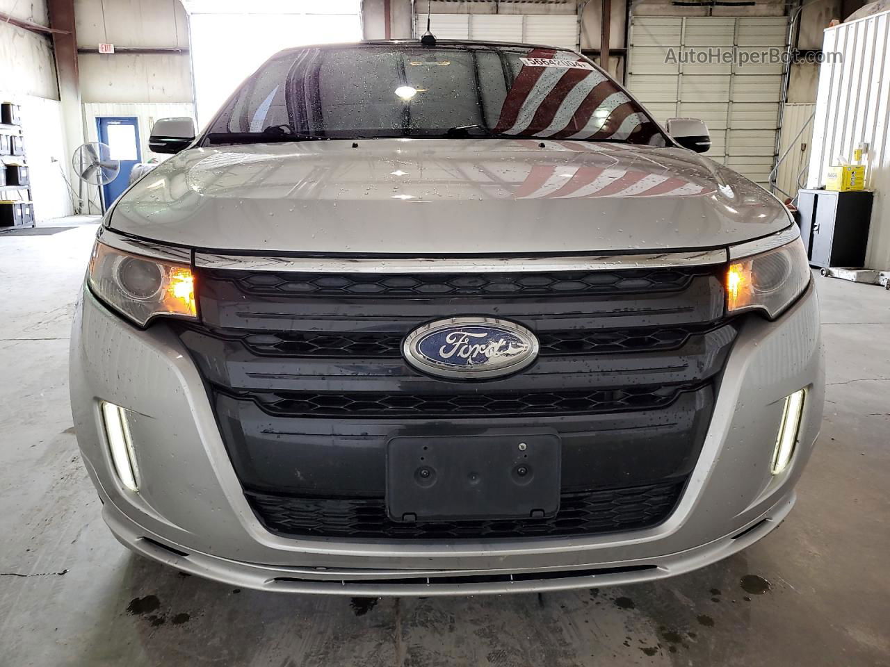 2014 Ford Edge Sport Silver vin: 2FMDK4AK3EBA40951