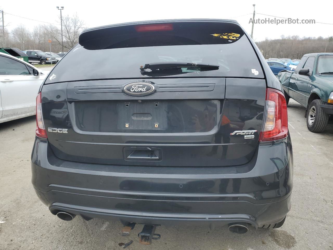 2014 Ford Edge Sport Black vin: 2FMDK4AK7EBA57624