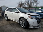 2014 Ford Edge Sport White vin: 2FMDK4AK9EBA44891