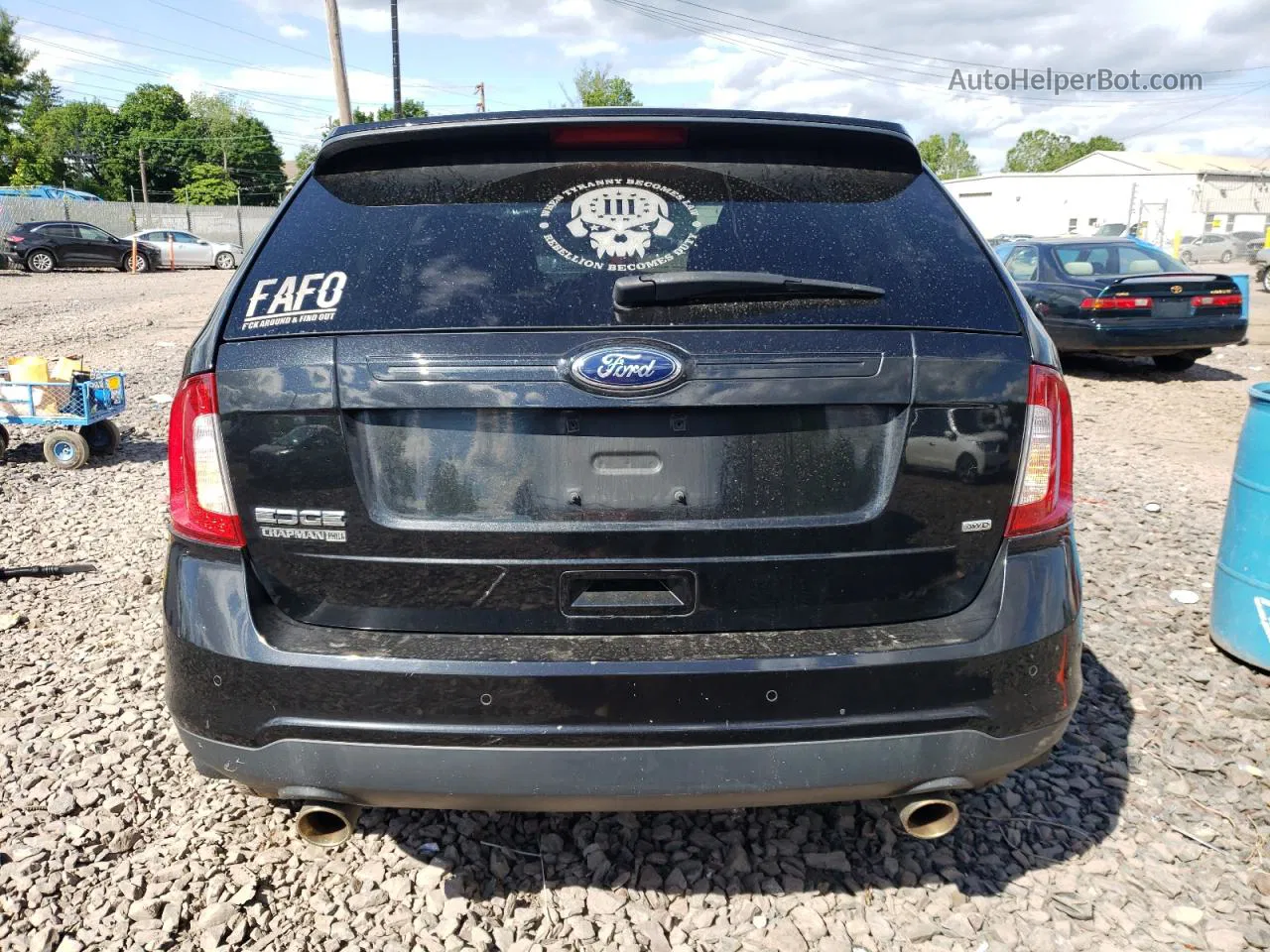 2014 Ford Edge Se Black vin: 2FMDK4GC4EBA01494