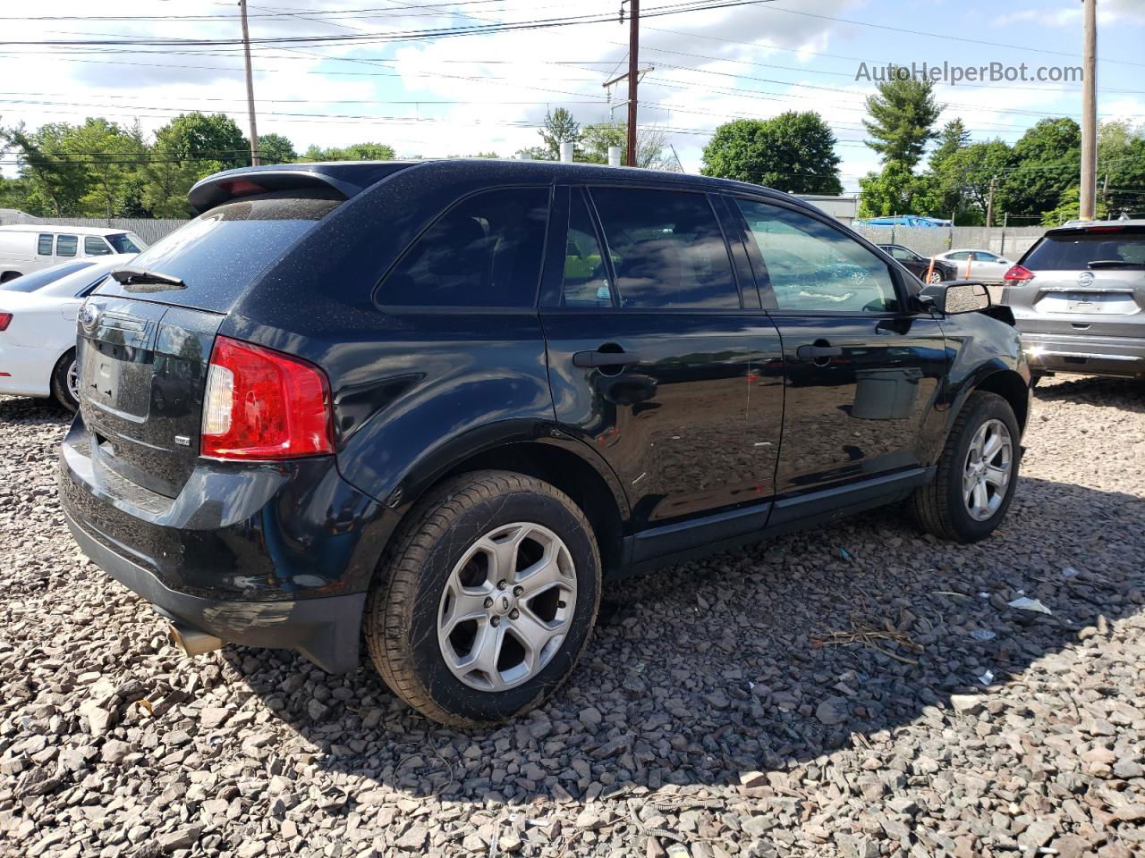 2014 Ford Edge Se Black vin: 2FMDK4GC4EBA01494