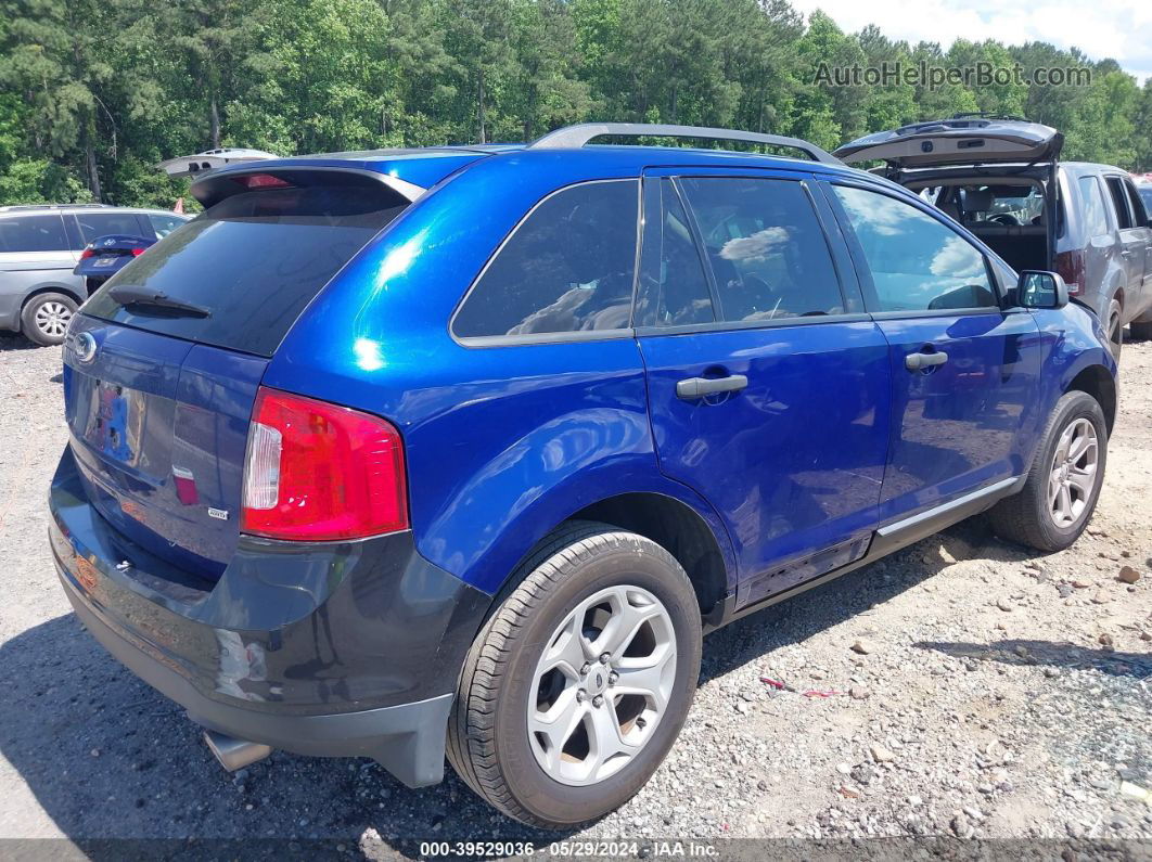 2014 Ford Edge Se Blue vin: 2FMDK4GCXEBA03203