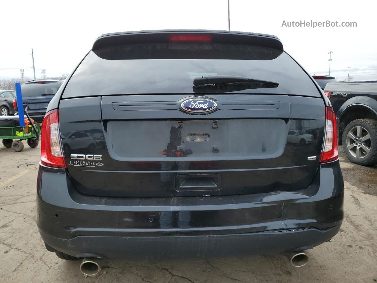 2014 Ford Edge Se Black vin: 2FMDK4GCXEBA15822