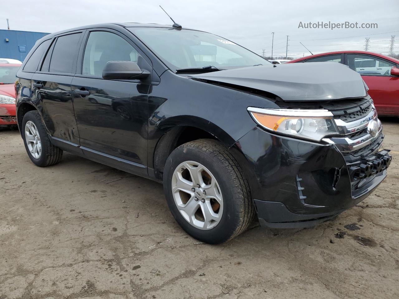 2014 Ford Edge Se Black vin: 2FMDK4GCXEBA15822