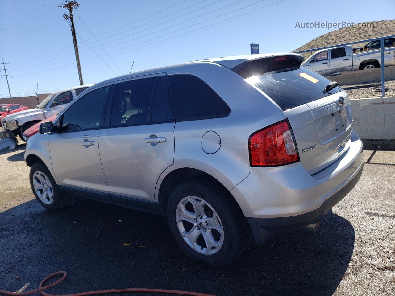 2014 Ford Edge Sel Silver vin: 2FMDK4JC0EBB23455