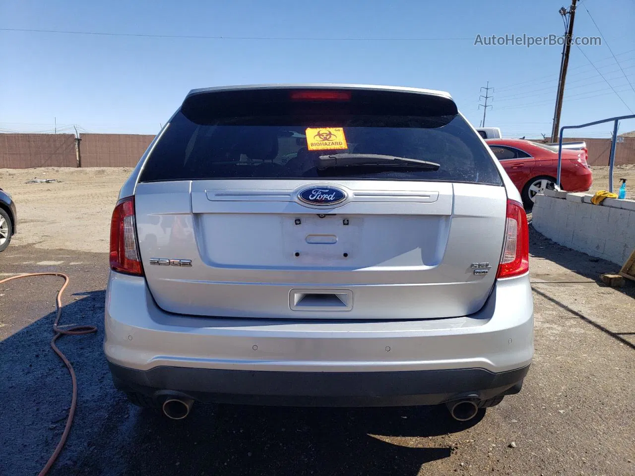 2014 Ford Edge Sel Silver vin: 2FMDK4JC0EBB23455