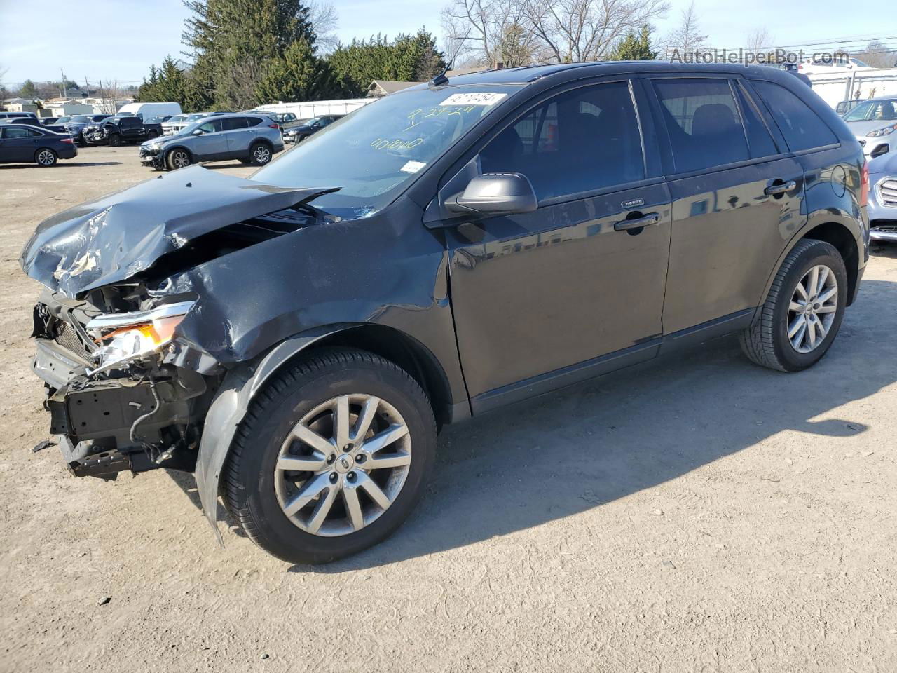 2014 Ford Edge Sel Black vin: 2FMDK4JC0EBB26999