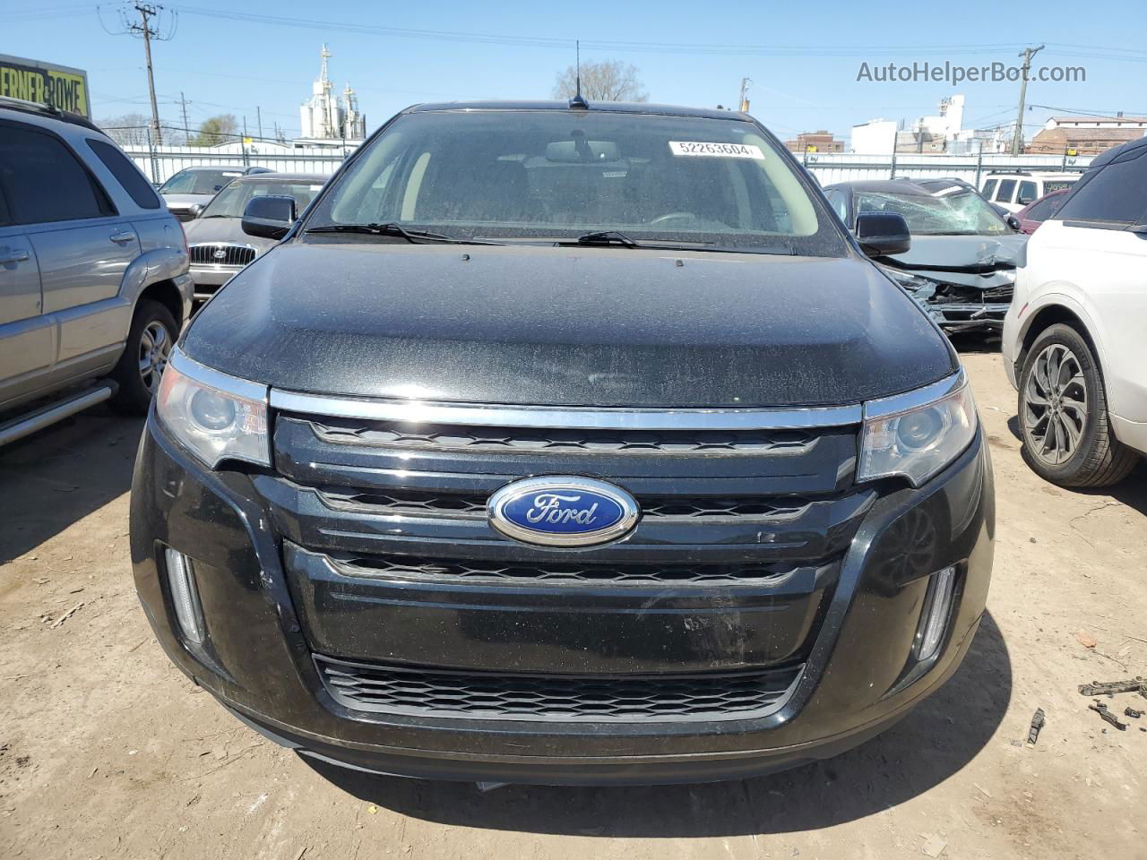 2014 Ford Edge Sel Black vin: 2FMDK4JC0EBB31751