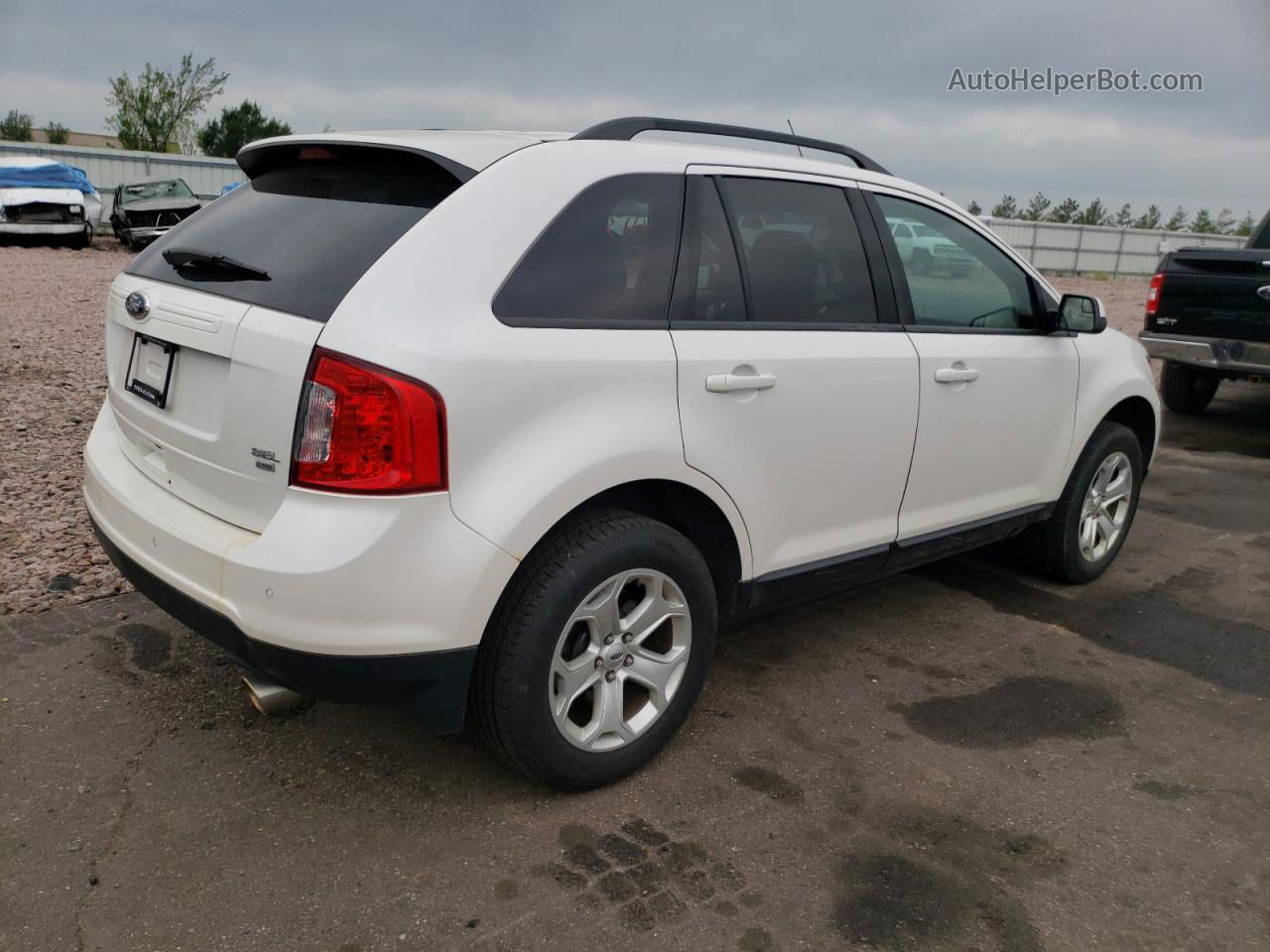 2014 Ford Edge Sel Белый vin: 2FMDK4JC1EBA26328