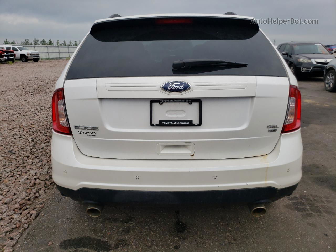 2014 Ford Edge Sel Белый vin: 2FMDK4JC1EBA26328