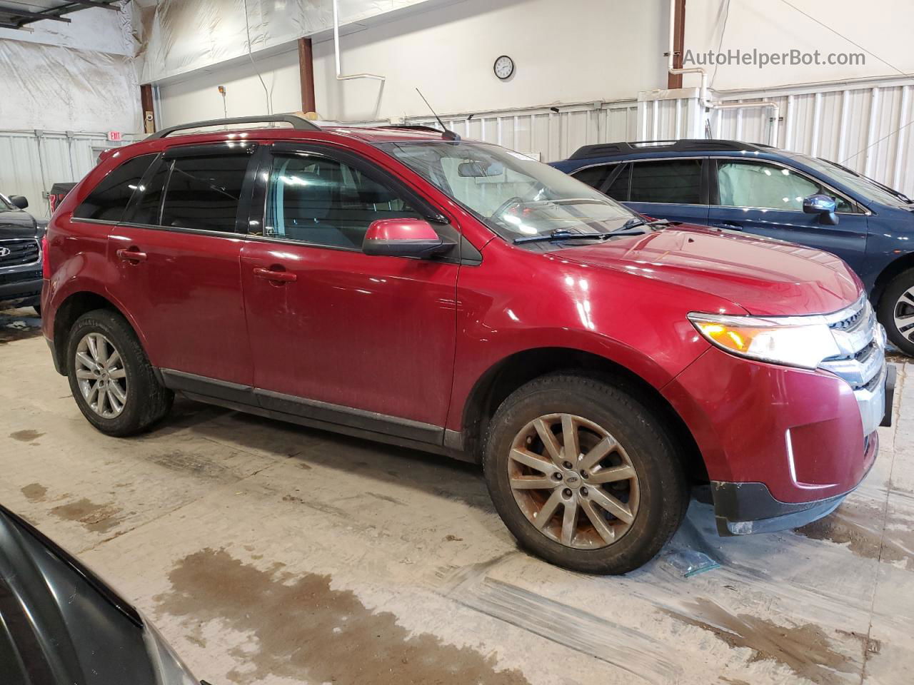 2014 Ford Edge Sel Red vin: 2FMDK4JC1EBA59975