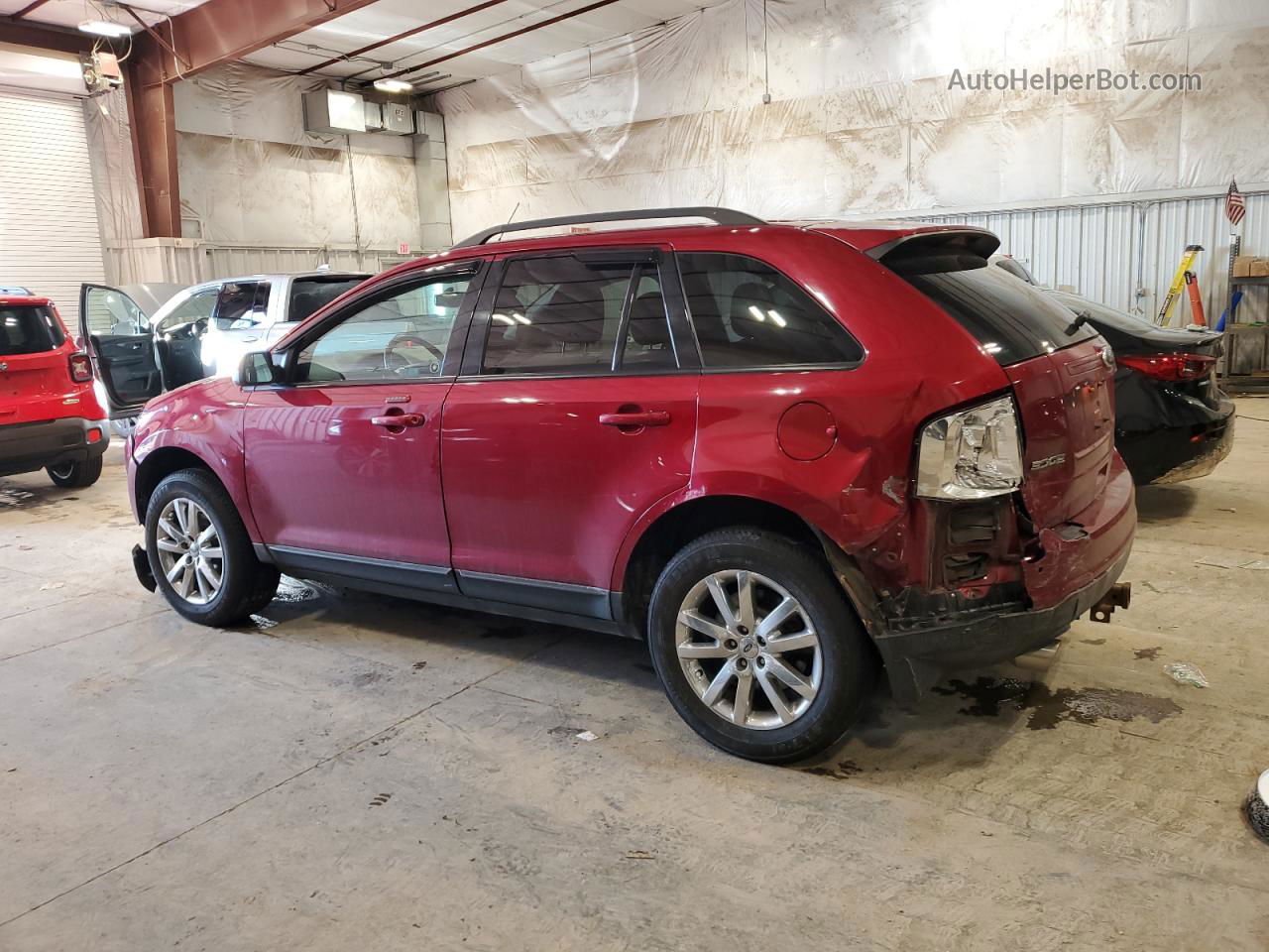 2014 Ford Edge Sel Red vin: 2FMDK4JC1EBA59975