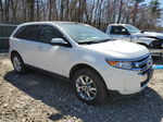 2014 Ford Edge Sel White vin: 2FMDK4JC1EBB26610