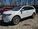 2014 Ford Edge Sel White vin: 2FMDK4JC1EBB26610