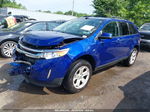 2014 Ford Edge Sel Blue vin: 2FMDK4JC1EBB53645