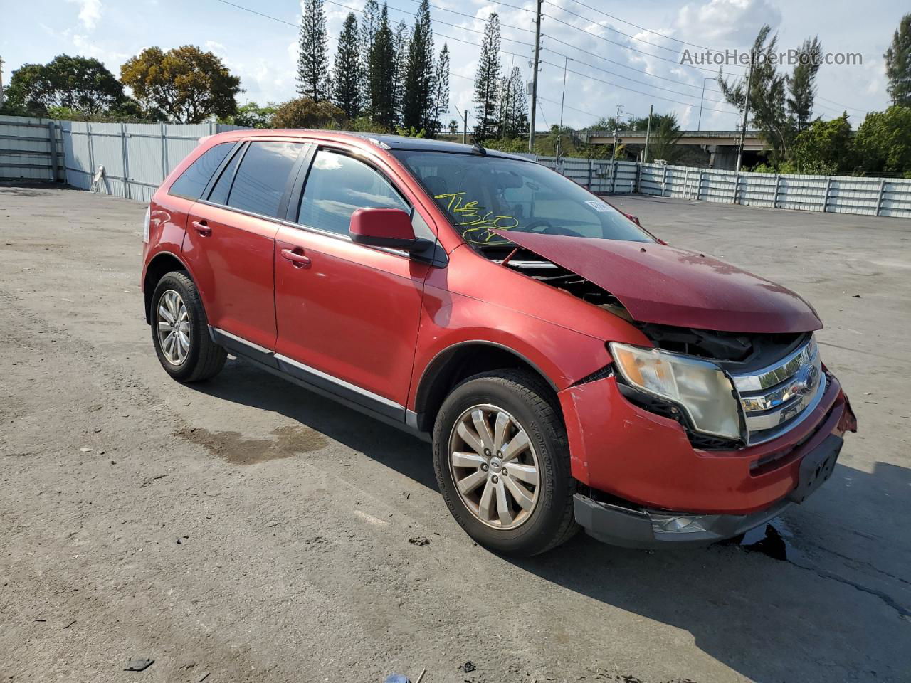 2010 Ford Edge Sel Red vin: 2FMDK4JC2ABA30348