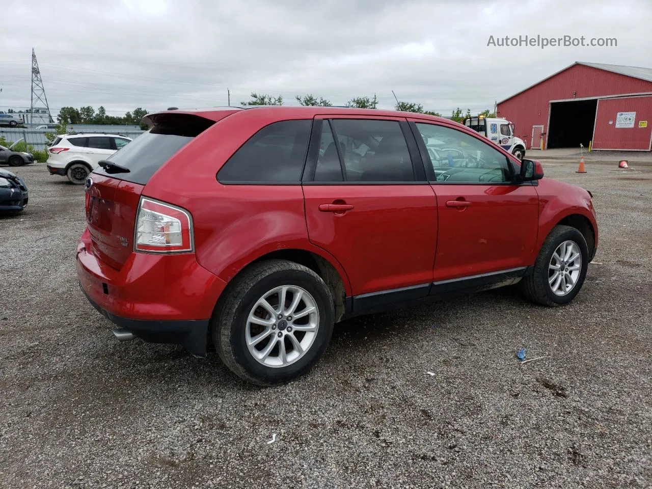 2010 Ford Edge Sel Red vin: 2FMDK4JC2ABB00379