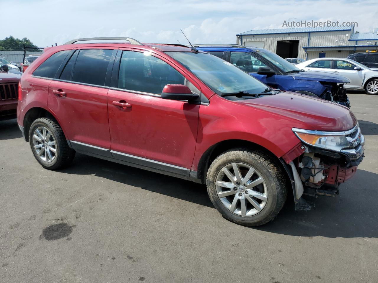 2014 Ford Edge Sel Красный vin: 2FMDK4JC2EBA22191