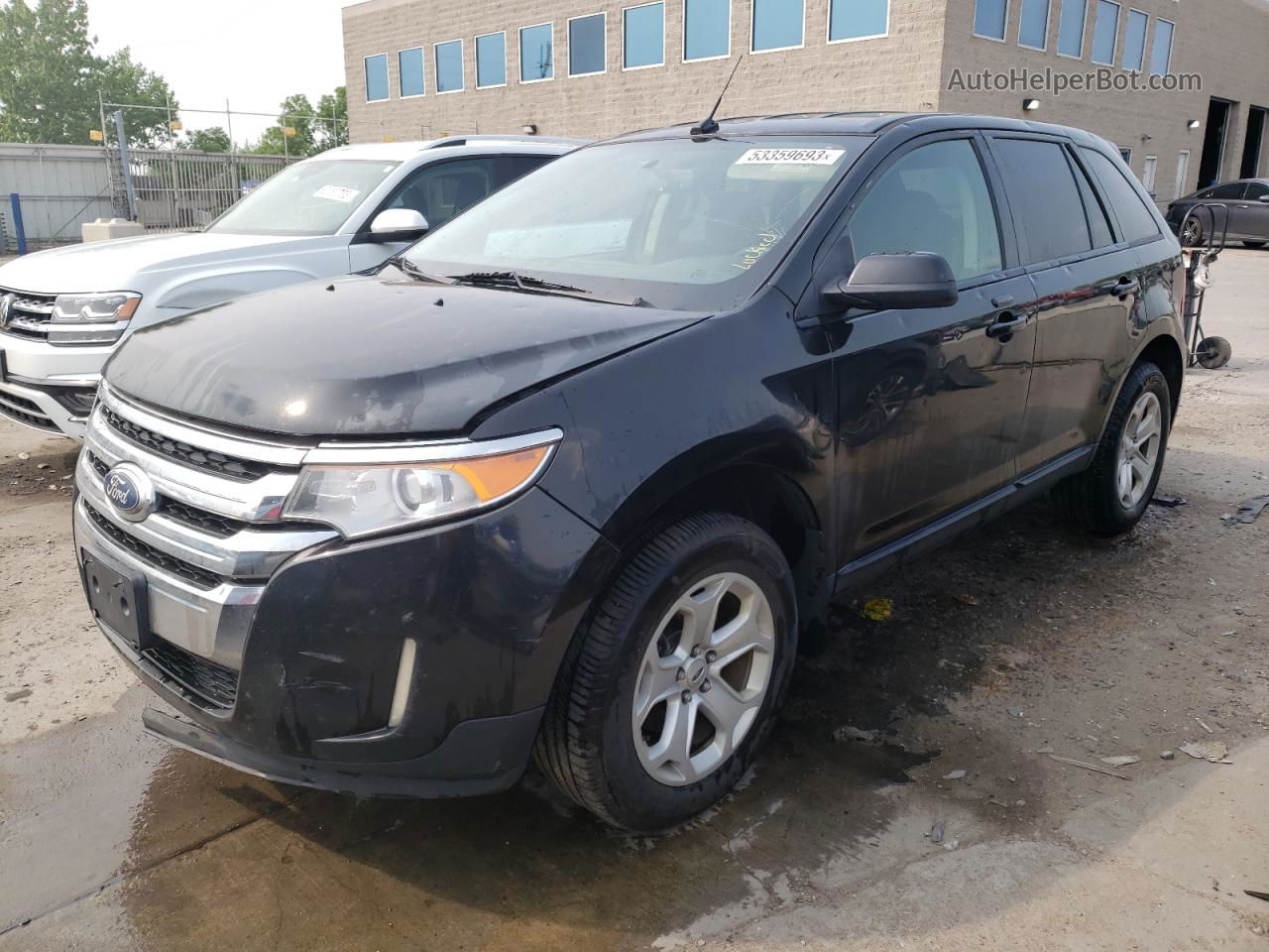 2014 Ford Edge Sel Black vin: 2FMDK4JC2EBB11131