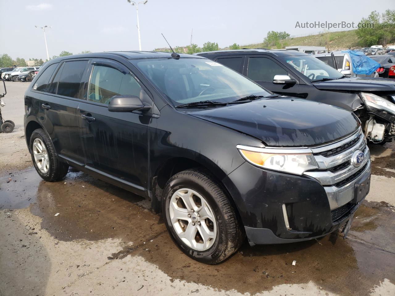 2014 Ford Edge Sel Black vin: 2FMDK4JC2EBB11131