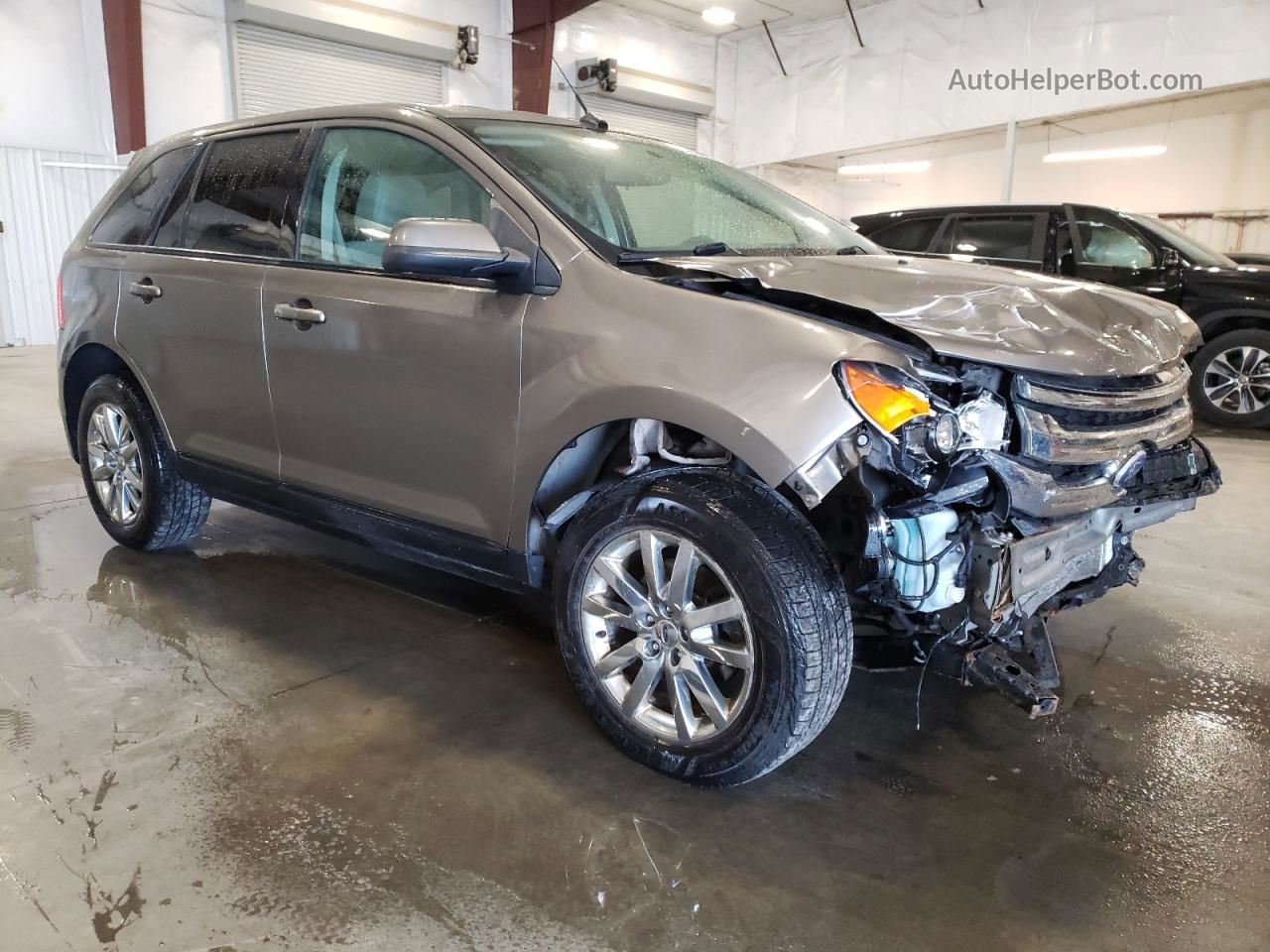 2014 Ford Edge Sel Brown vin: 2FMDK4JC2EBB19326