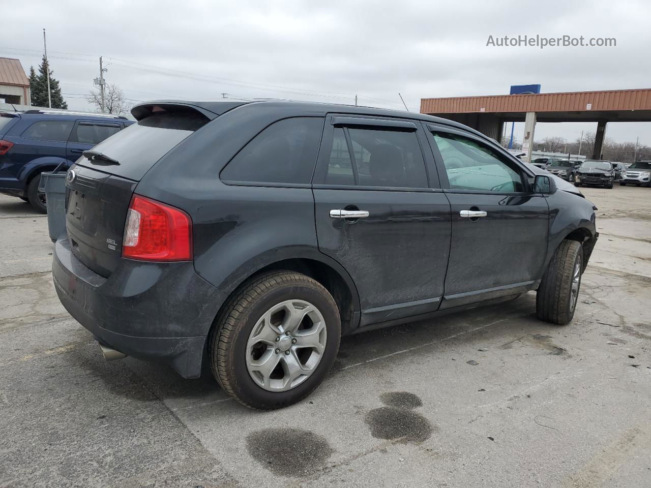 2014 Ford Edge Sel Black vin: 2FMDK4JC2EBB85293