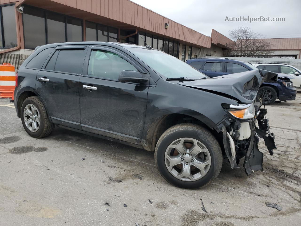 2014 Ford Edge Sel Black vin: 2FMDK4JC2EBB85293