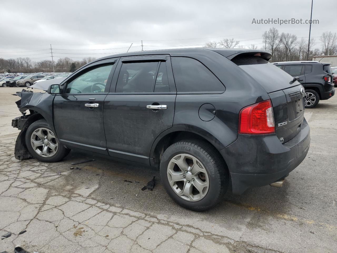 2014 Ford Edge Sel Black vin: 2FMDK4JC2EBB85293