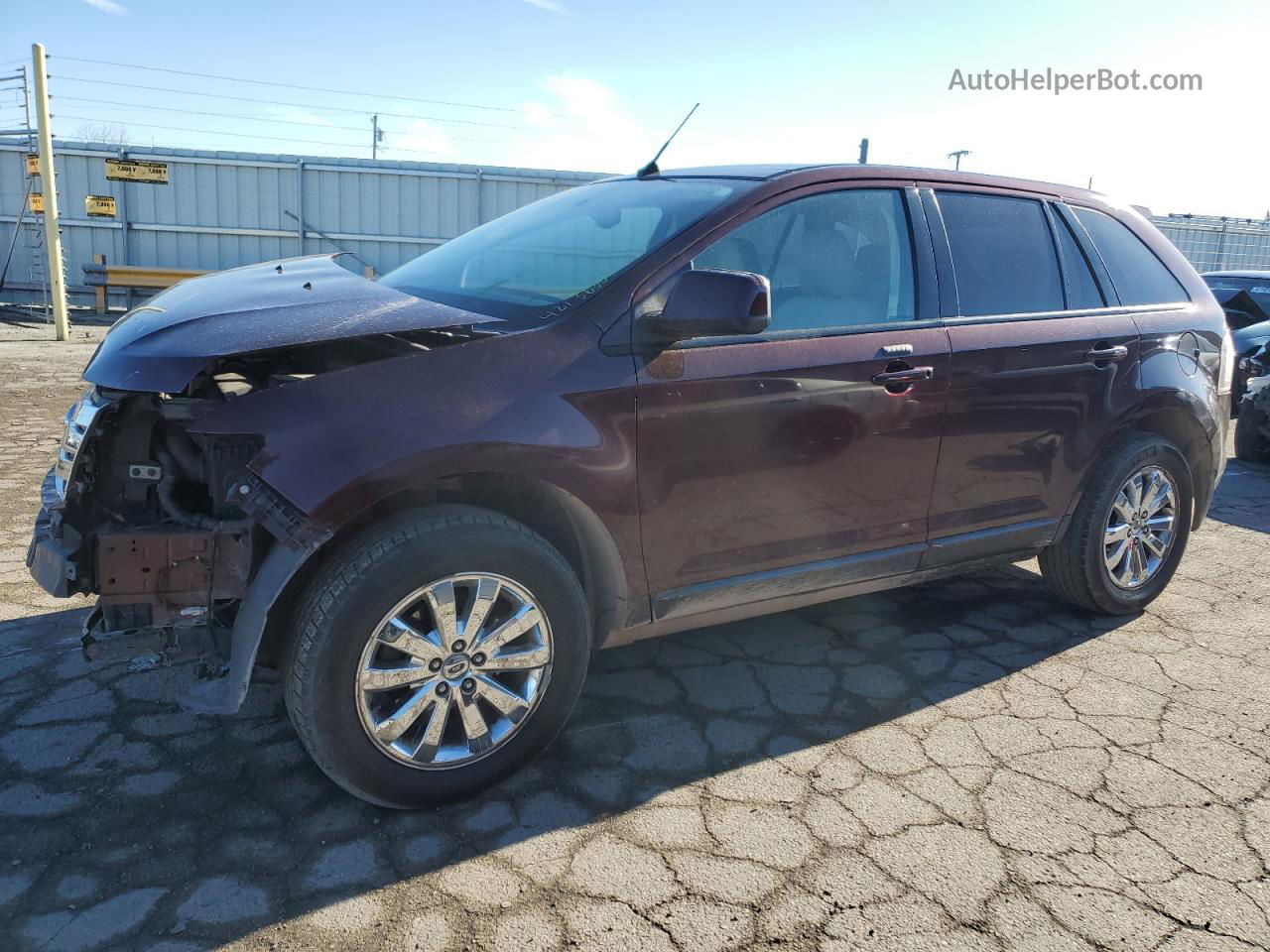 2010 Ford Edge Sel Burgundy vin: 2FMDK4JC3ABA51984