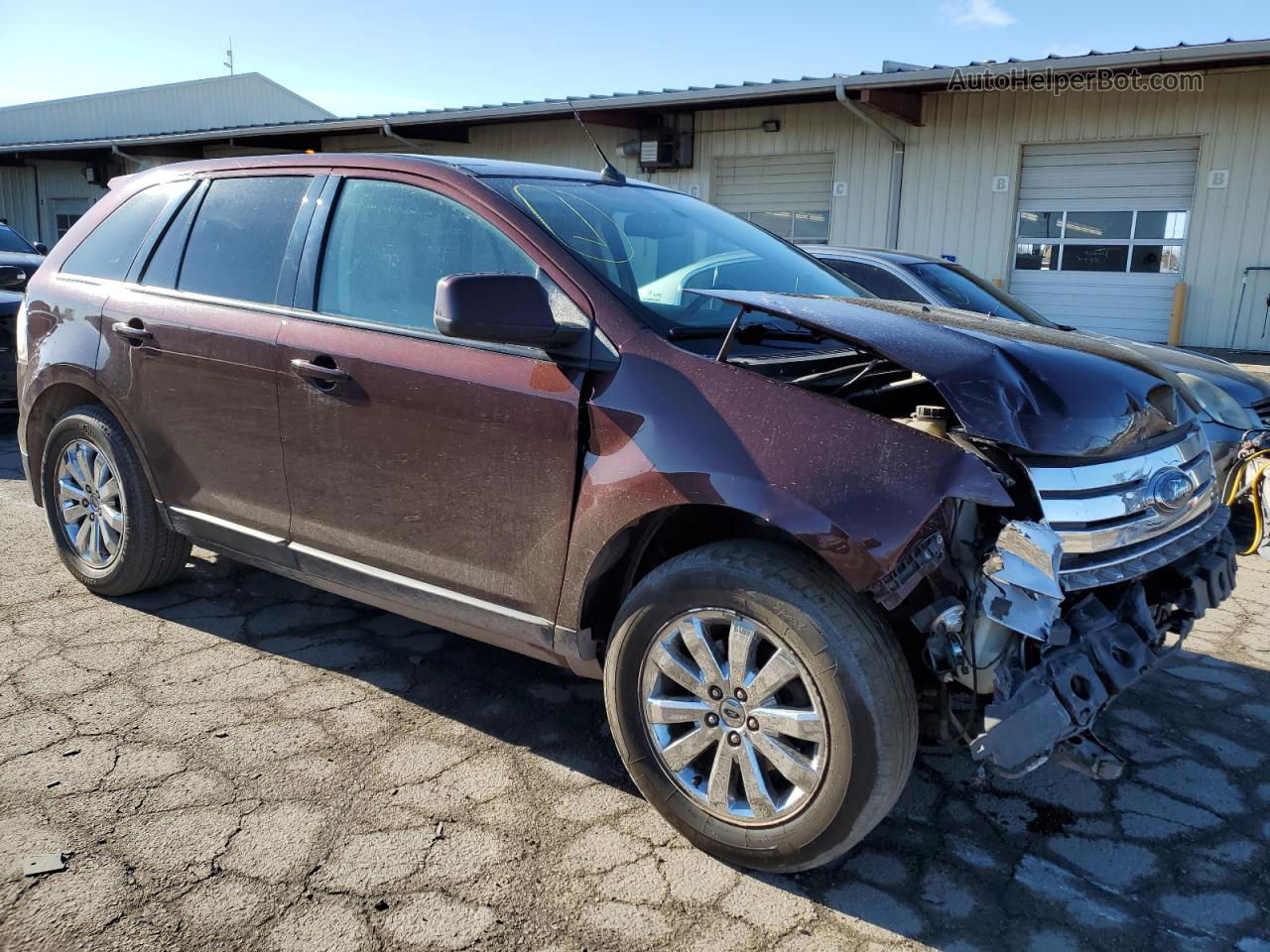 2010 Ford Edge Sel Burgundy vin: 2FMDK4JC3ABA51984